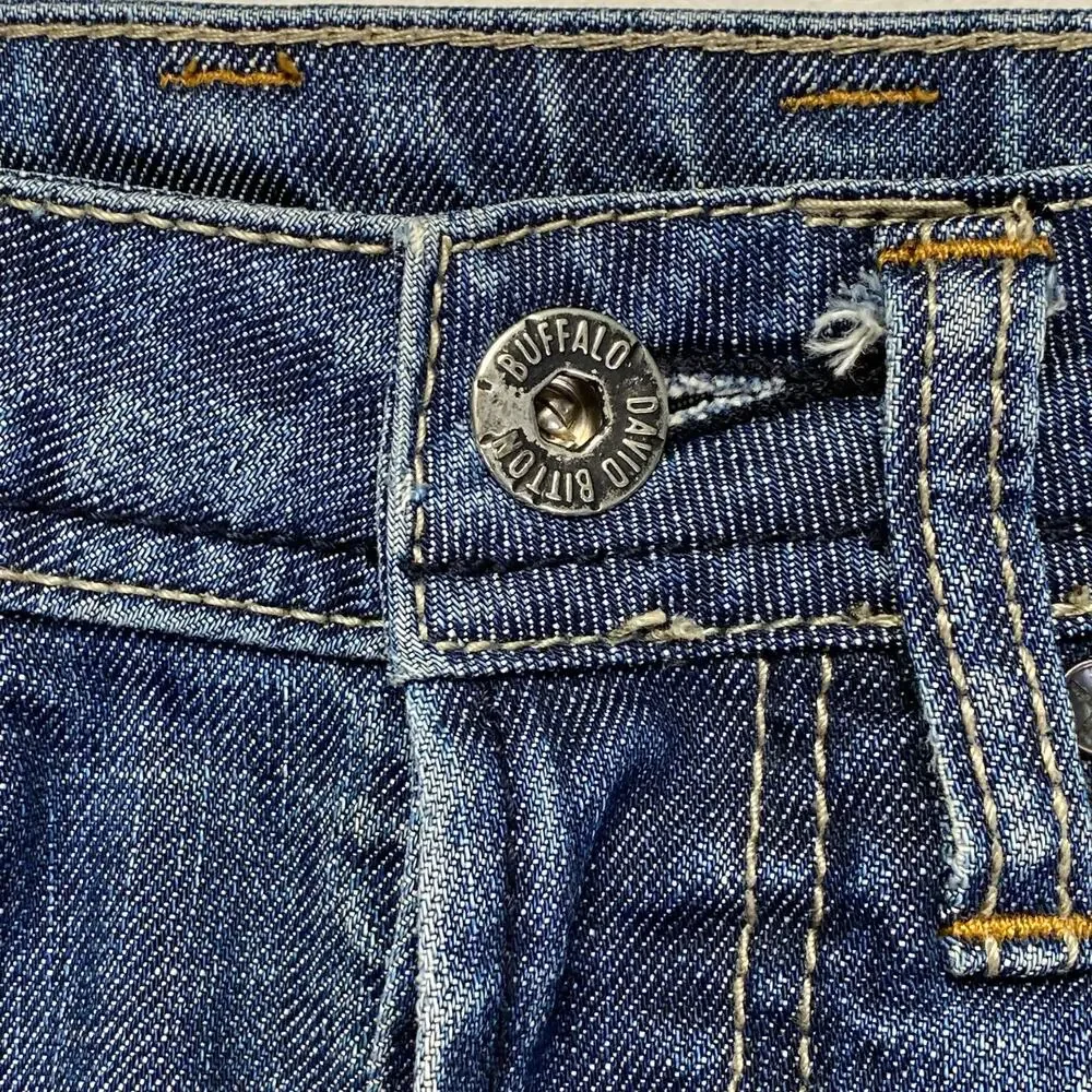 Buffalo David Bitton King Jeans Blue Denim Distressed Mens 31x30